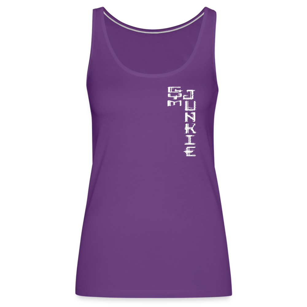 Gym Junkie Women’s Premium Tank Top - purple