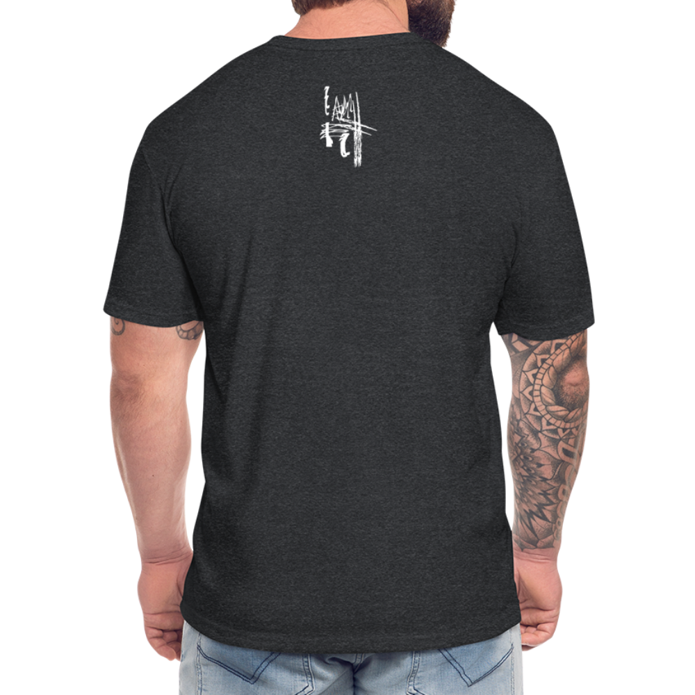 Beast it Up Fitted Cotton/Poly T-Shirt by Next Level - heather black