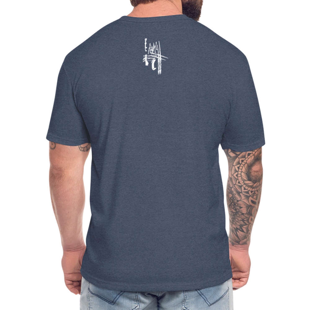 Beast it Up Fitted Cotton/Poly T-Shirt by Next Level - heather navy