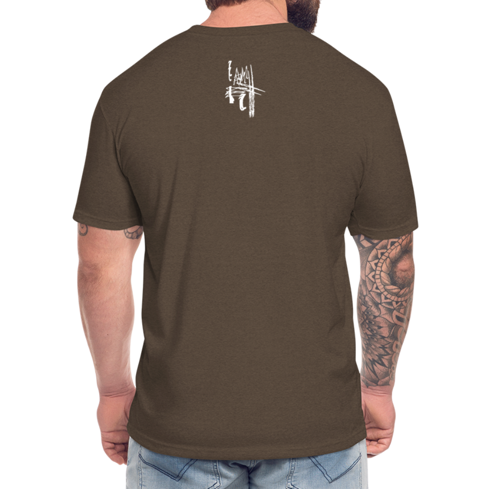 Beast it Up Fitted Cotton/Poly T-Shirt by Next Level - heather espresso