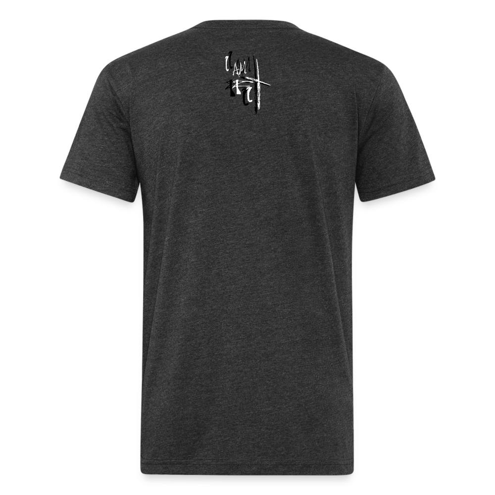 Bear the Cross Fitted Cotton T-Shirt - heather black