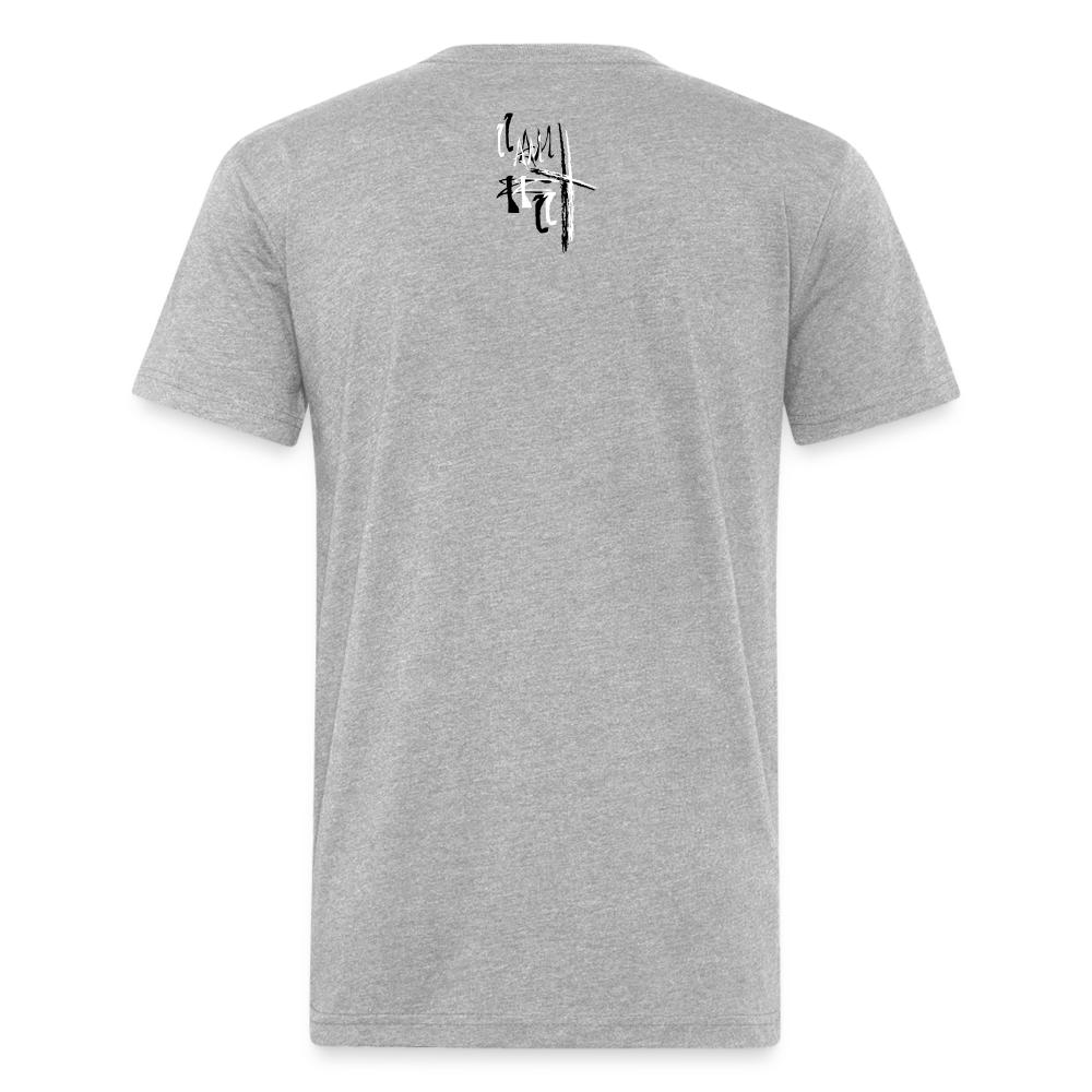 Bear the Cross Fitted Cotton T-Shirt - heather gray