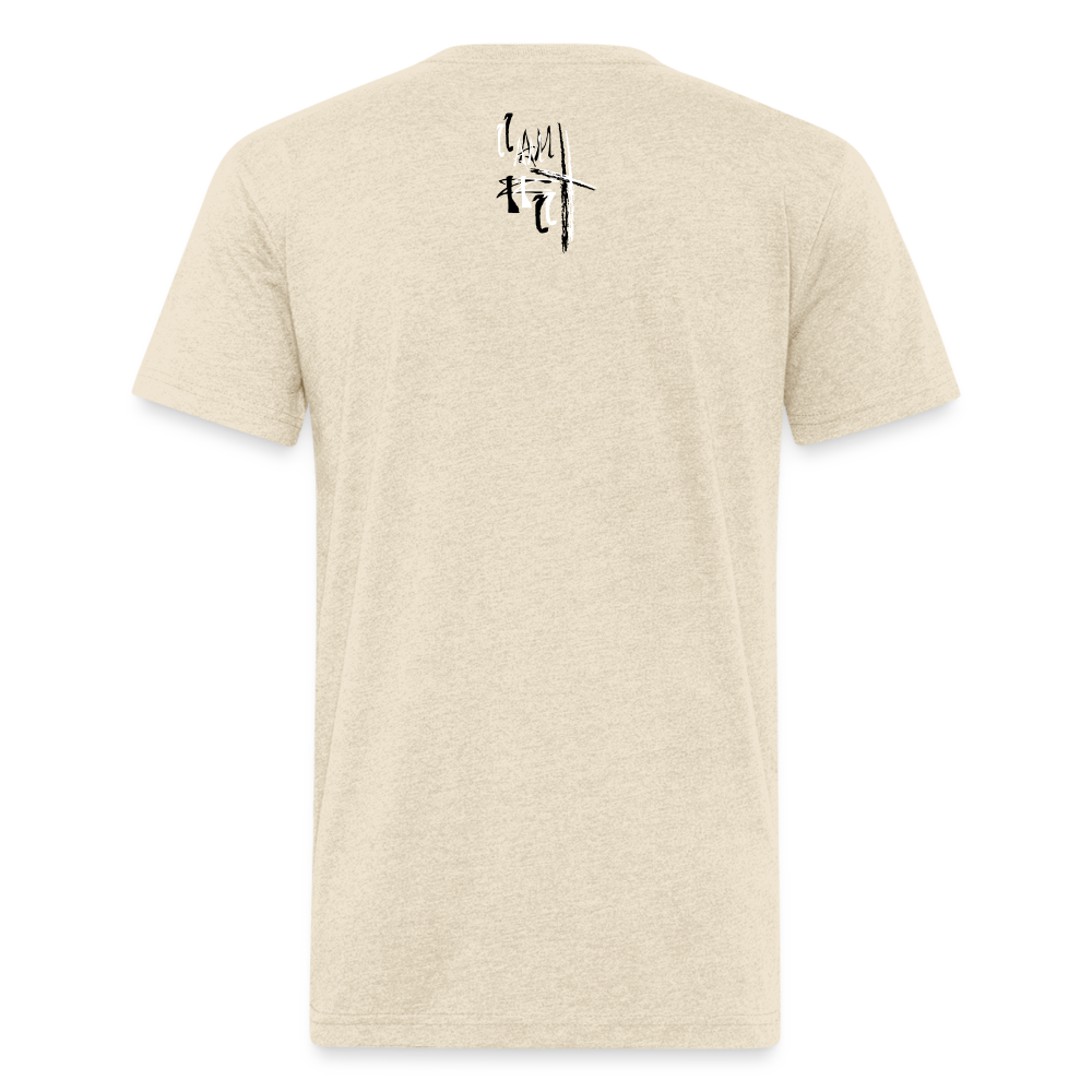 Bear the Cross Fitted Cotton T-Shirt - heather cream