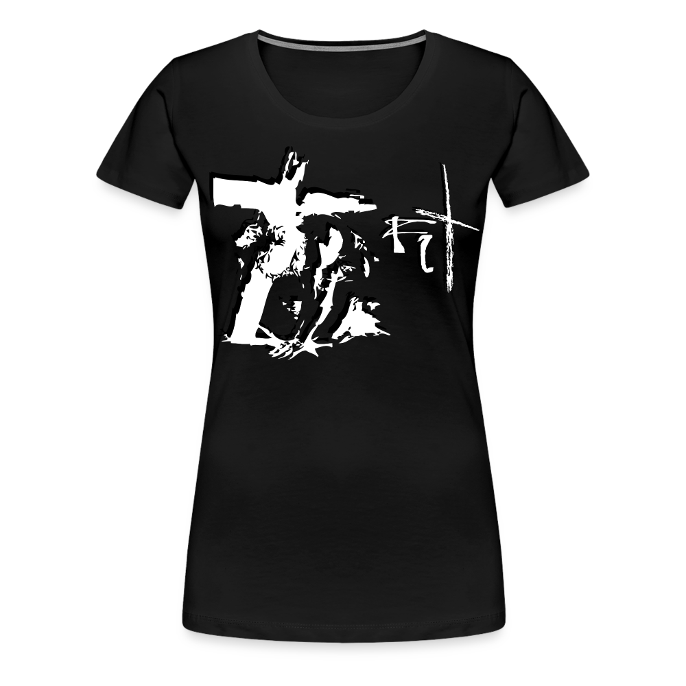 Bear the Cross Women’s Premium T-Shirt - black