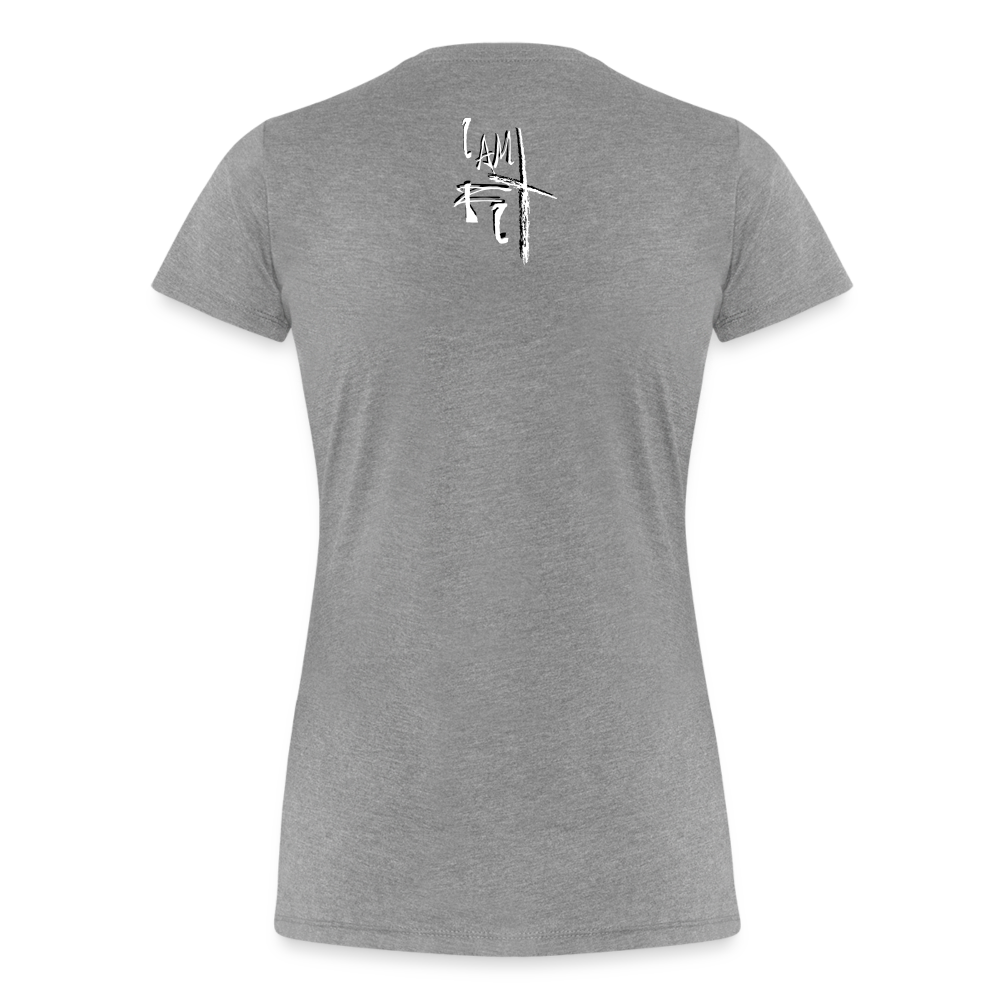 Bear the Cross Women’s Premium T-Shirt - heather gray