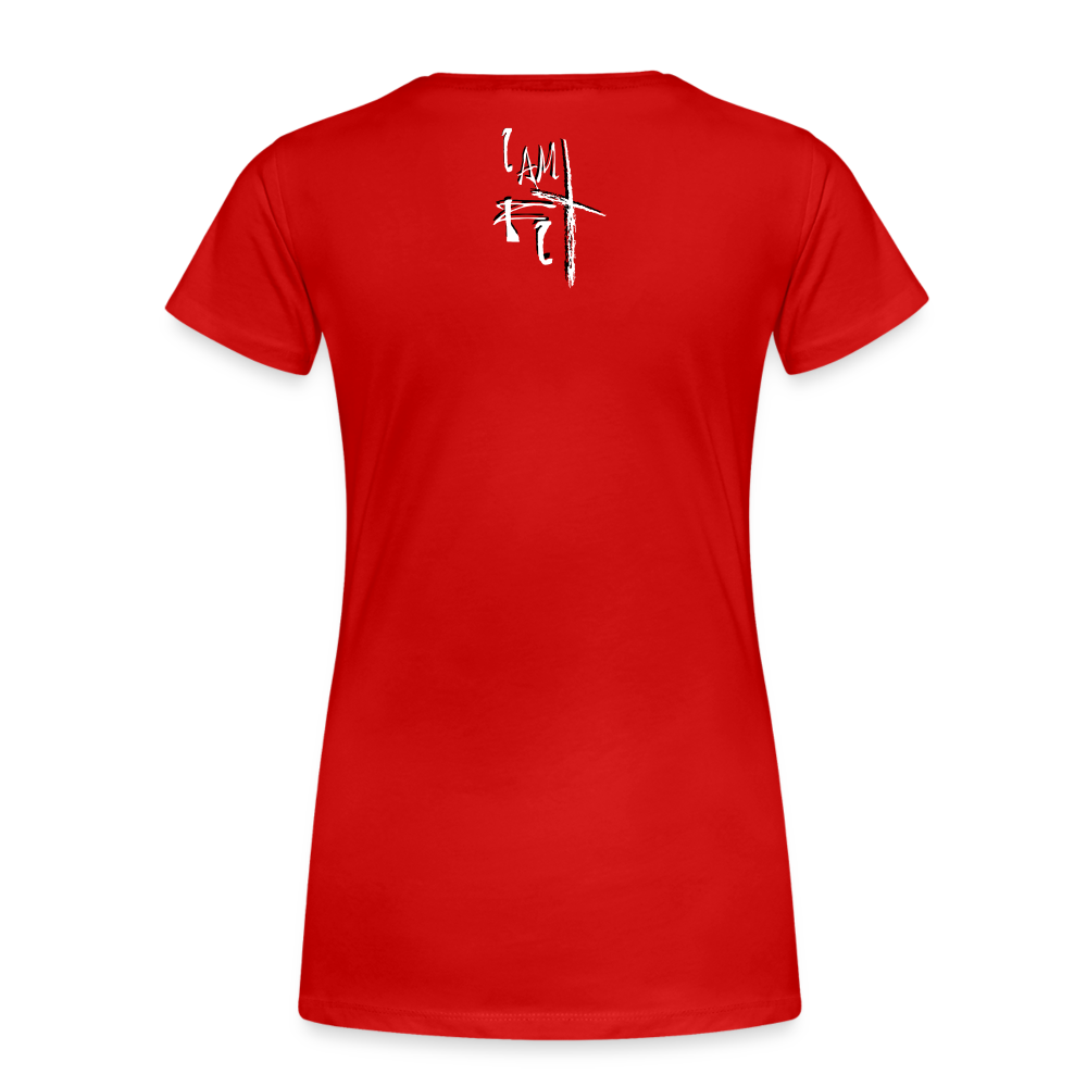 Bear the Cross Women’s Premium T-Shirt - red