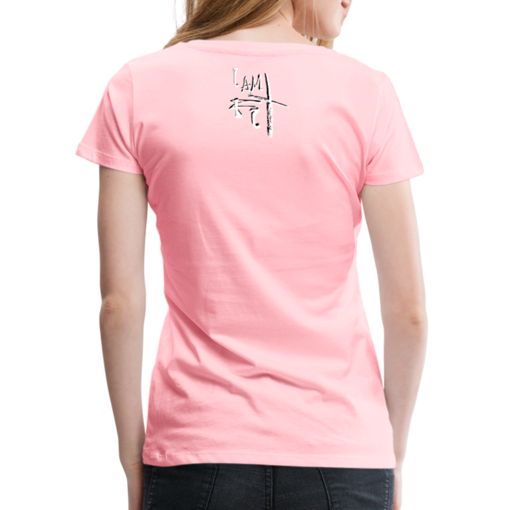 Bear the Cross Women’s Premium T-Shirt - pink