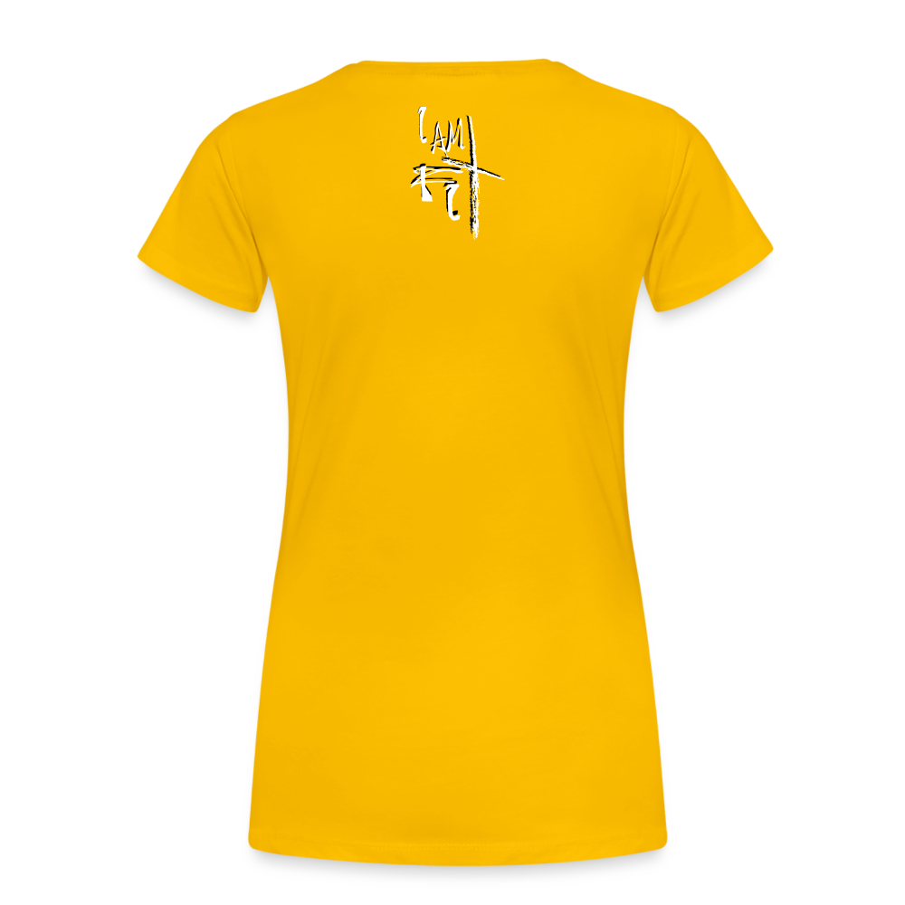 Bear the Cross Women’s Premium T-Shirt - sun yellow