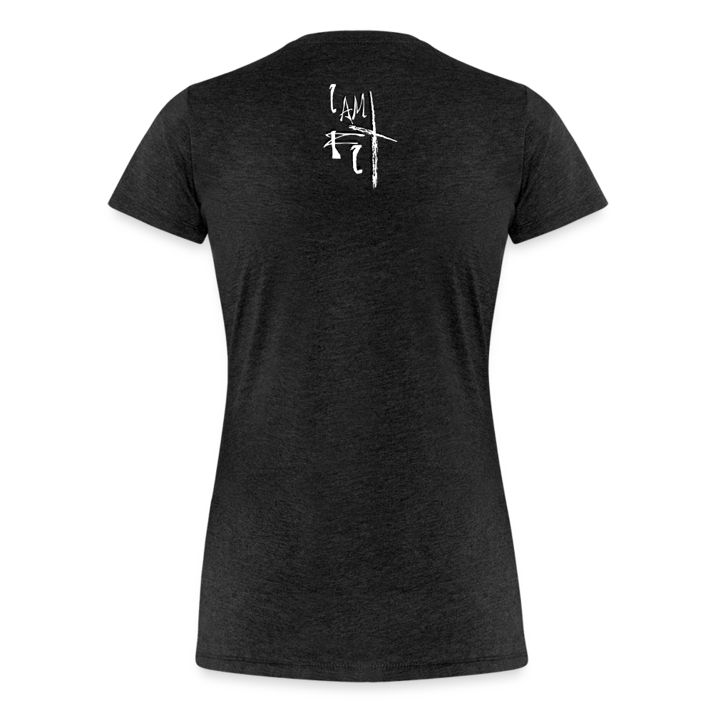 Bear the Cross Women’s Premium T-Shirt - charcoal grey