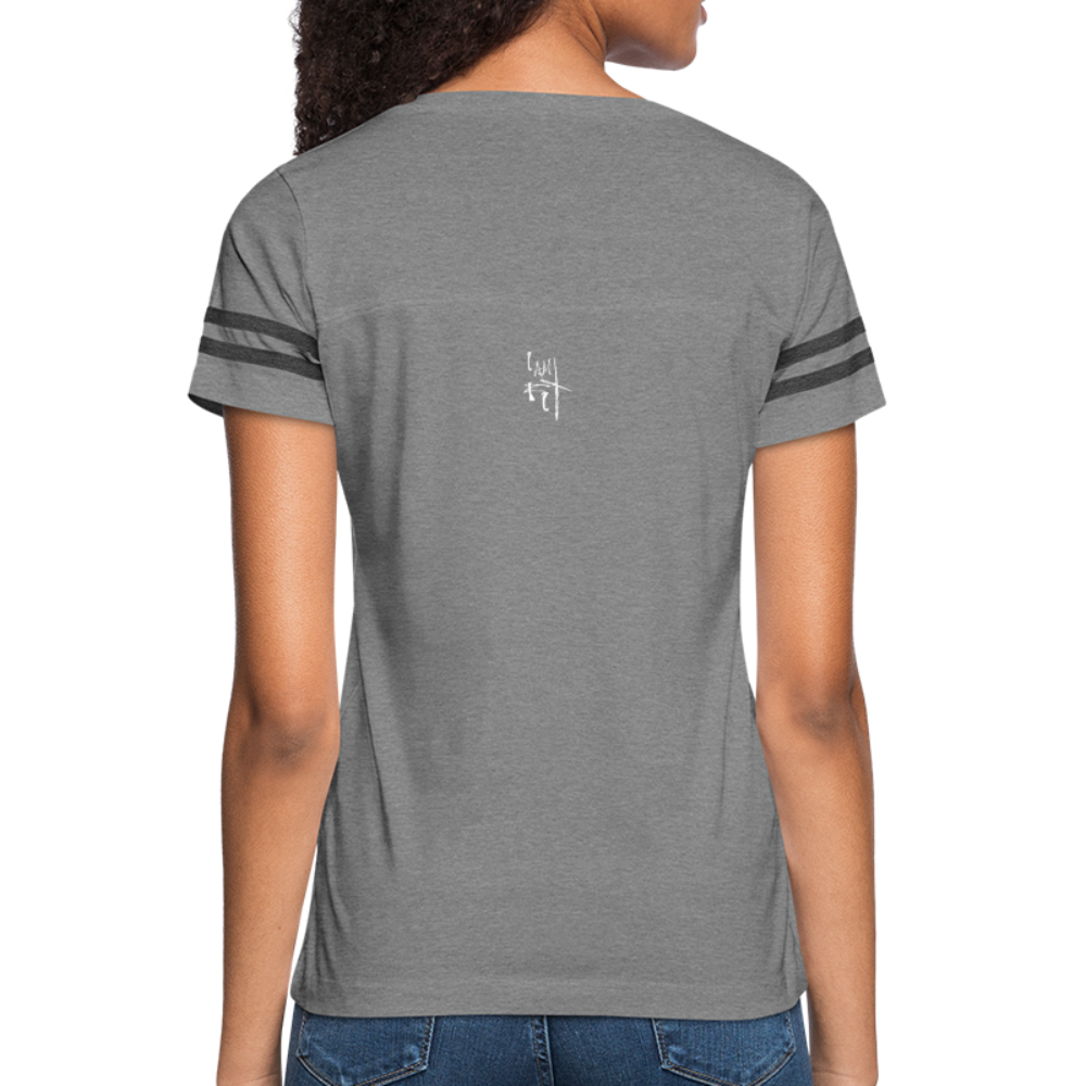 Blessed & Highly Favored Women’s Vintage Sport T-Shirt - heather gray/charcoal