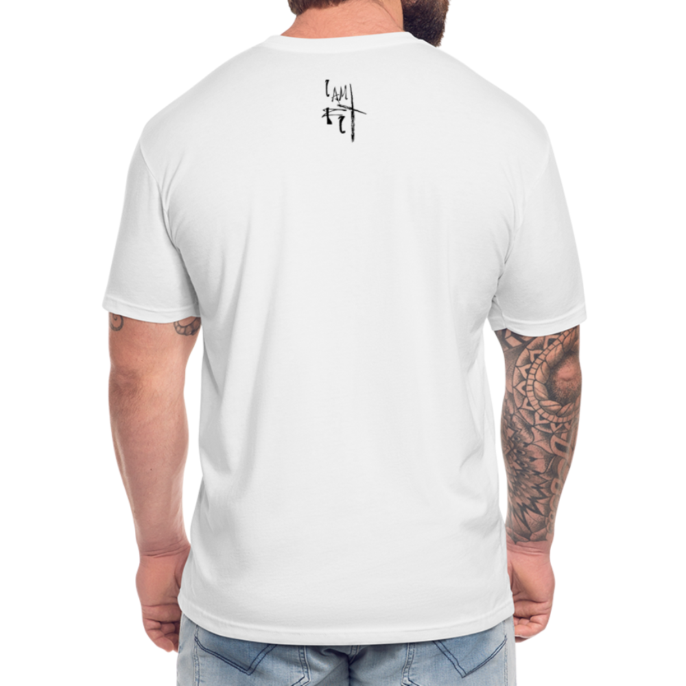 Limitless Fitted T-Shirt by Next Level - Custom Black Design - white