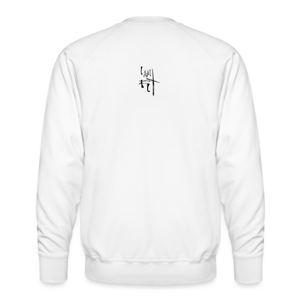 Limitless Men’s Premium Sweatshirt - Custom Black Design - white