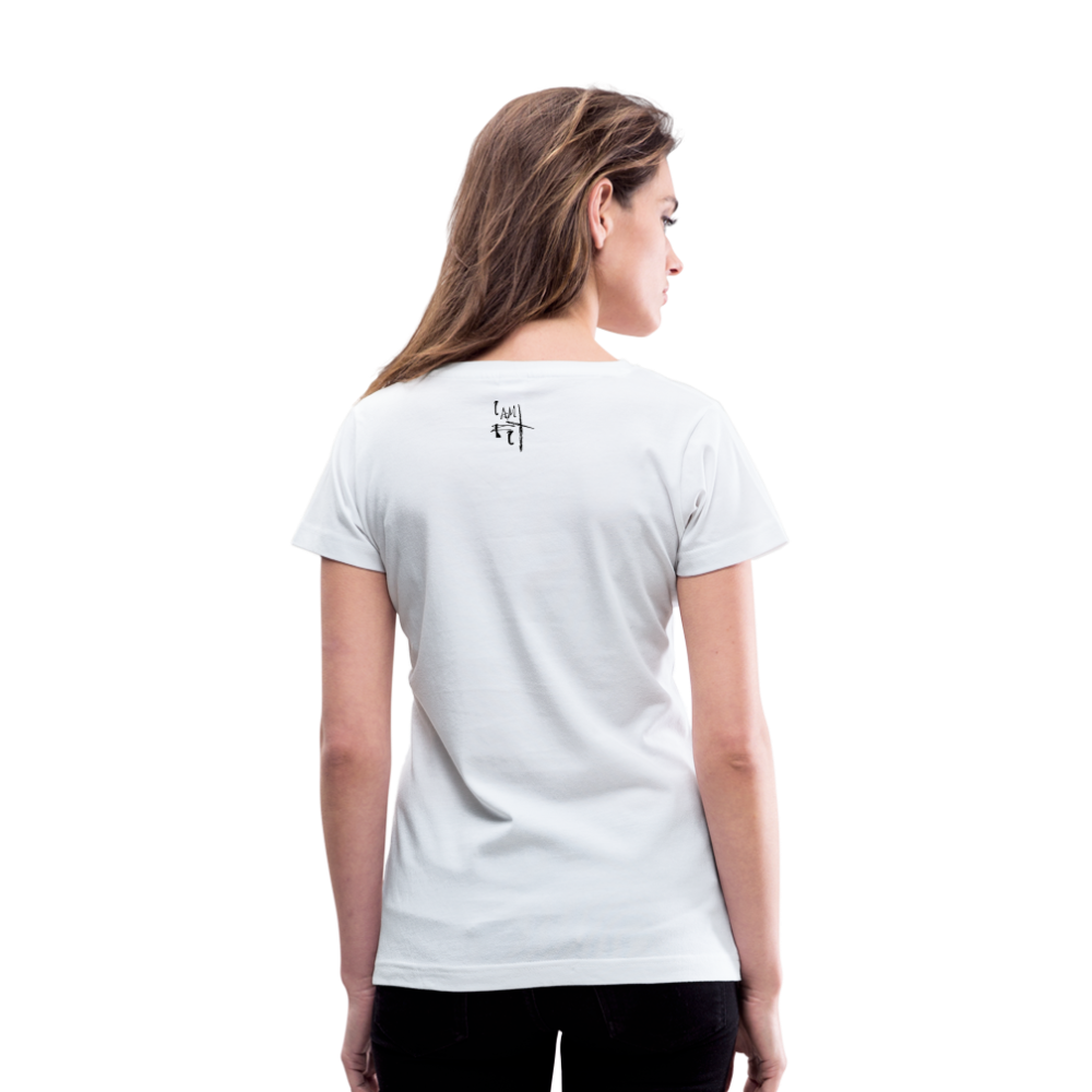 Live Simply Women's V-Neck T-Shirt - white
