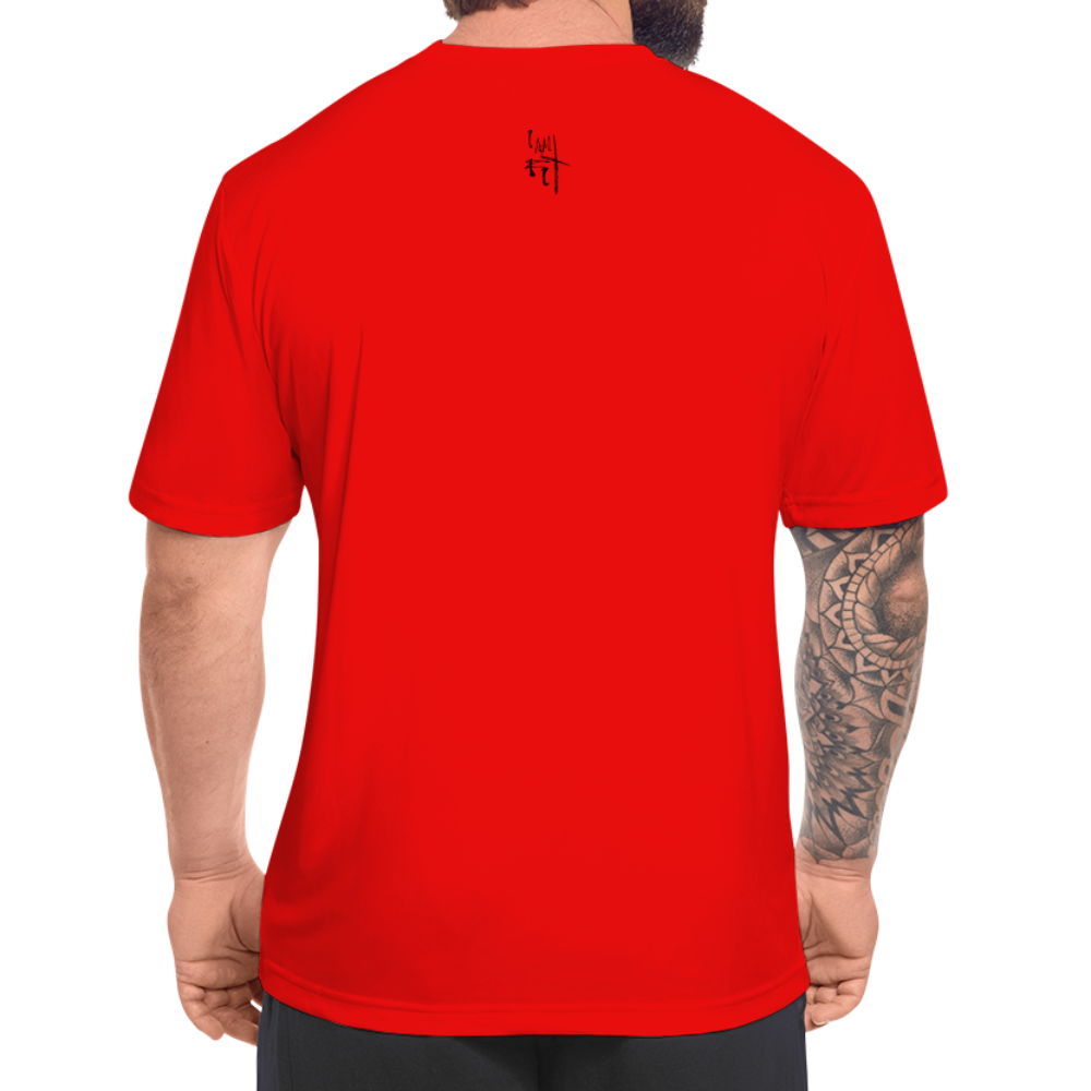 Run Junkie Men’s Moisture Wicking Performance T-Shirt - red