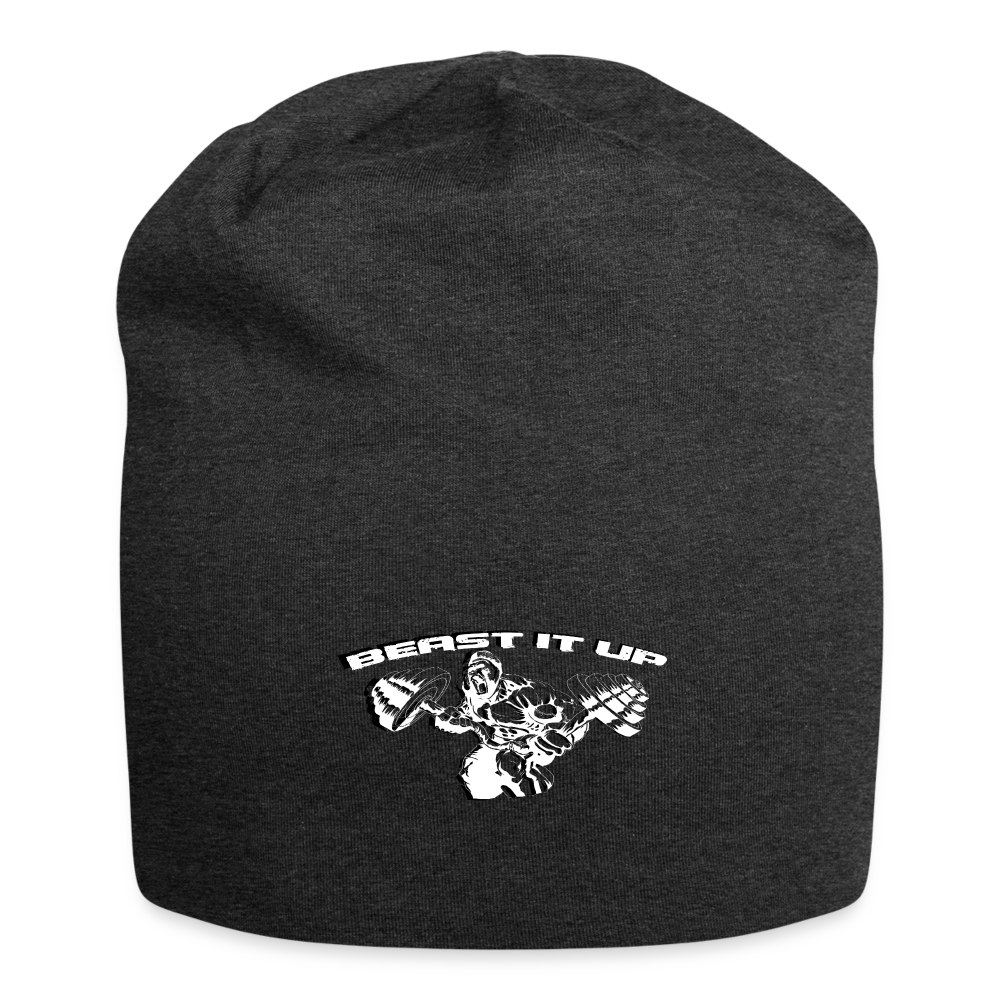 Beast It Up Jersey Beanie - charcoal grey