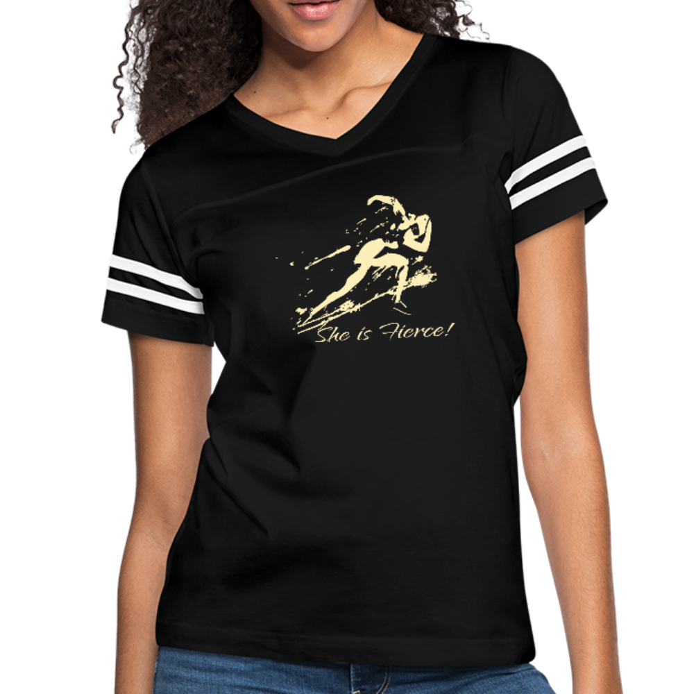 She Is Fierce Women’s Vintage Sport T-Shirt - Favoured Tees