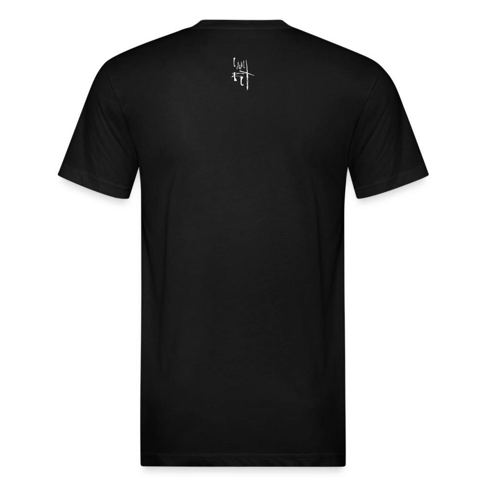 Live Life Untucked Fitted Cotton/Poly T-Shirt by Next Level - black