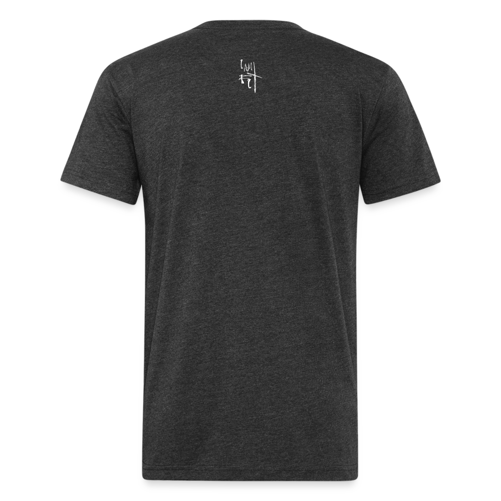 Live Life Untucked Fitted Cotton/Poly T-Shirt by Next Level - heather black