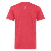 Live Life Untucked Fitted Cotton/Poly T-Shirt by Next Level - heather red