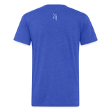 Live Life Untucked Fitted Cotton/Poly T-Shirt by Next Level - heather royal