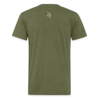 Live Life Untucked Fitted Cotton/Poly T-Shirt by Next Level - heather military green