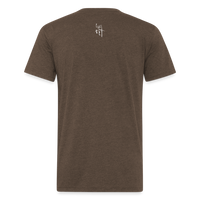 Live Life Untucked Fitted Cotton/Poly T-Shirt by Next Level - heather espresso